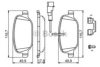 BOSCH 0 986 494 717 Brake Pad Set, disc brake